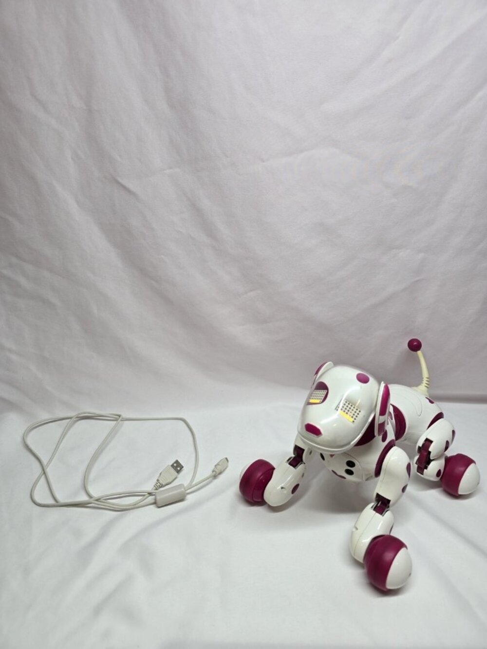 Spin Master Zoomer Zoomie Electronic Interactive Red/Pink Robot Dog Working